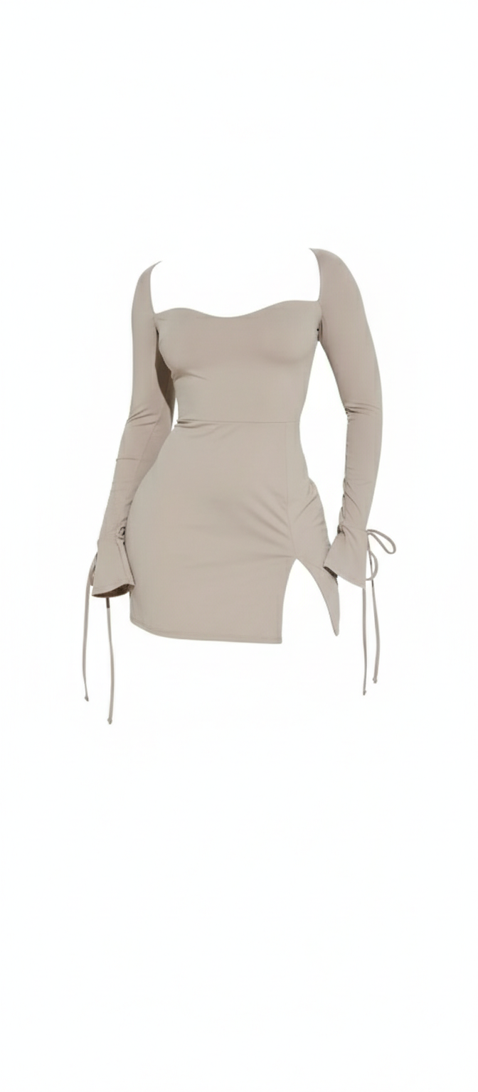 Taupe Mini Dress