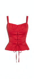 Lace me up poplin top