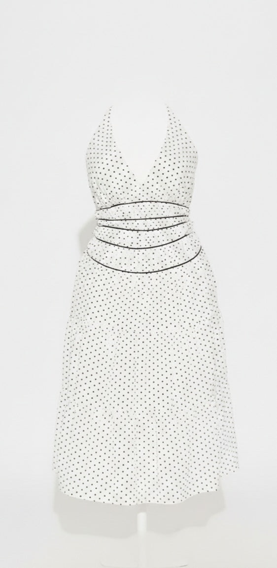 Jane Polka dot  midi dress