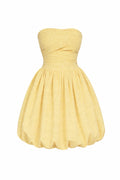 Gingham Midi Dress- yellow