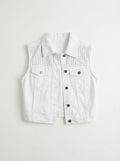 Embellished Denim Vest