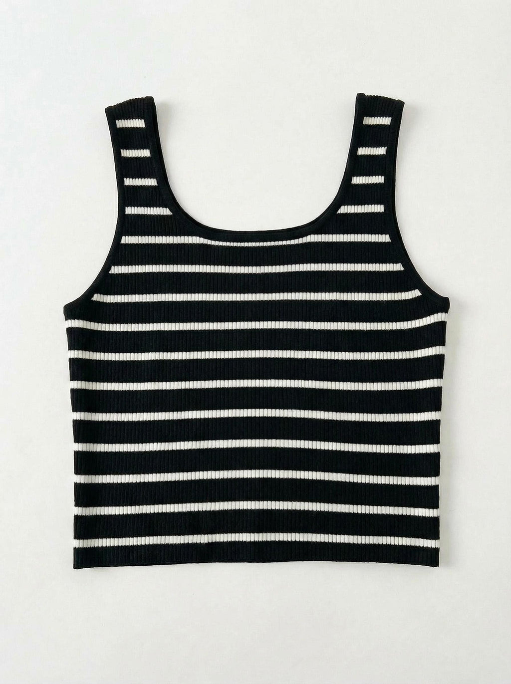 Striped sweater tank top